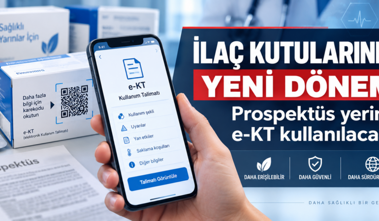 Prospektüsler dijitale taşınıyor: İlaç kutusundaki karekodu okutmak yeterli