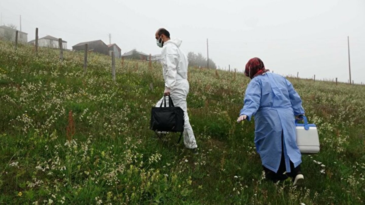Karadeniz’de aşı mesaisi: Sağlık çalışanları 1800 metreye çıktı