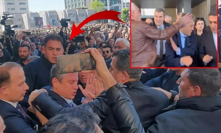 ÖZGÜR ÖZEL’E SALDIRI ANI ORTAYA ÇIKTI