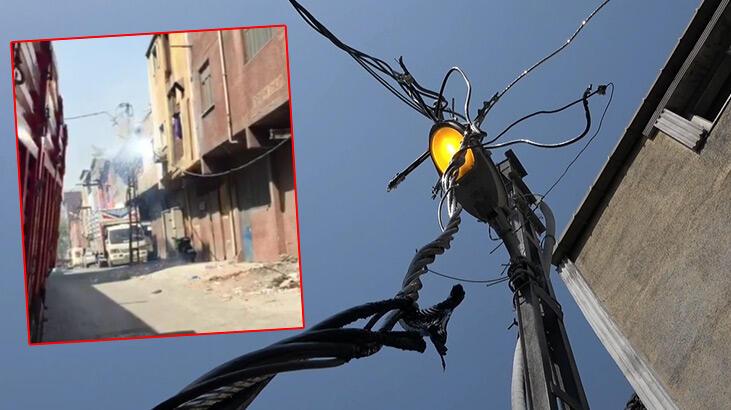 Sultangazi’de aynı yerde elektrik kabloları yine yandı