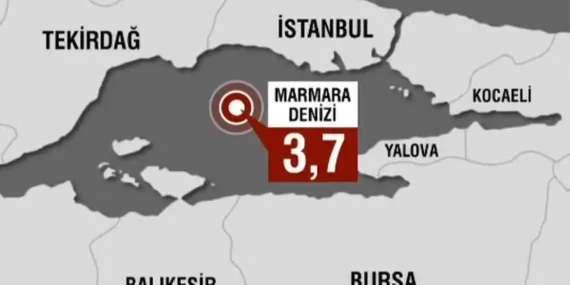 İSTANBUL’DA KORKUTAN DEPREM! MERKEZ ÜSSÜ TEKİRDAĞ MARMARAEREĞLİSİ