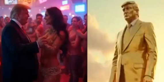 TRUMP’TAN SKANDAL PAYLAŞIM: GAZZE’DE DANSÖZLÜ VE DOLARLI PARTİ