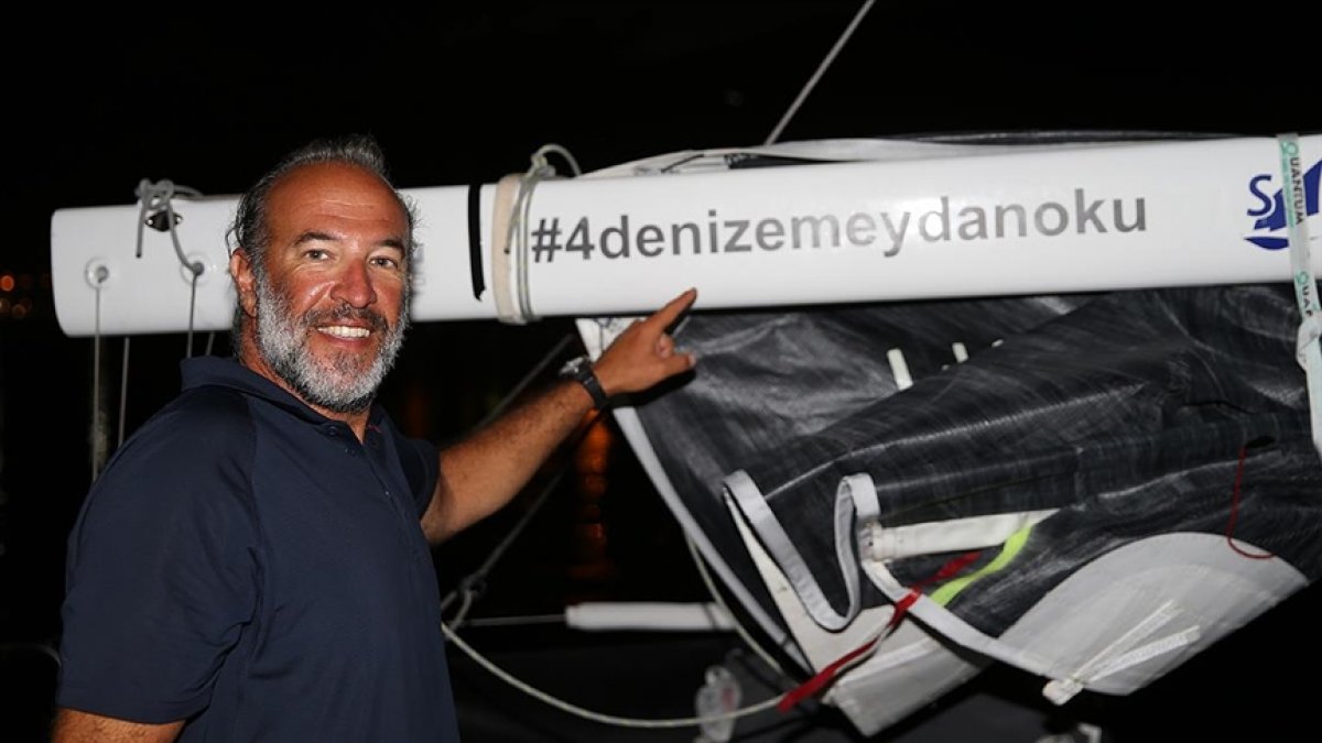 Türkiye’nin dört denizini yelkenliyle aşan Tolga Pamir, 16 günlük zorlu yolculuğunu anlattı